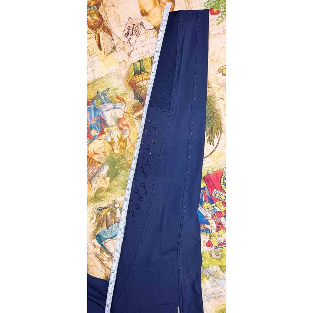 Horze Andrea High Waist Knee Patch Riding Tights Breeches US 24 EU 36 NWT Blue - Picture 12 of 15